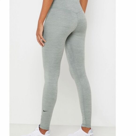 Nike One Mid-Rise Full Length Tights Green Medium - Picture 1 of 5